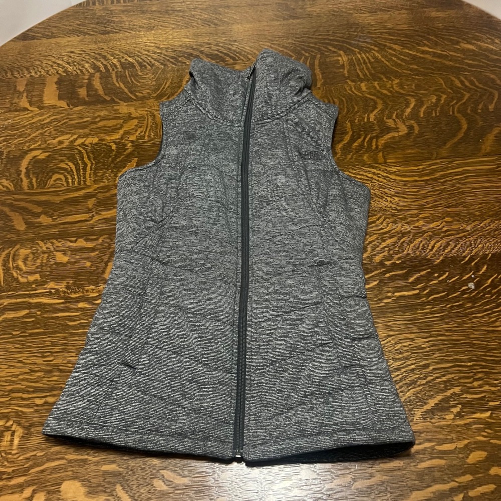The North Face Vest Womens XS Gray Heathered Full Zip Insulated A7G3